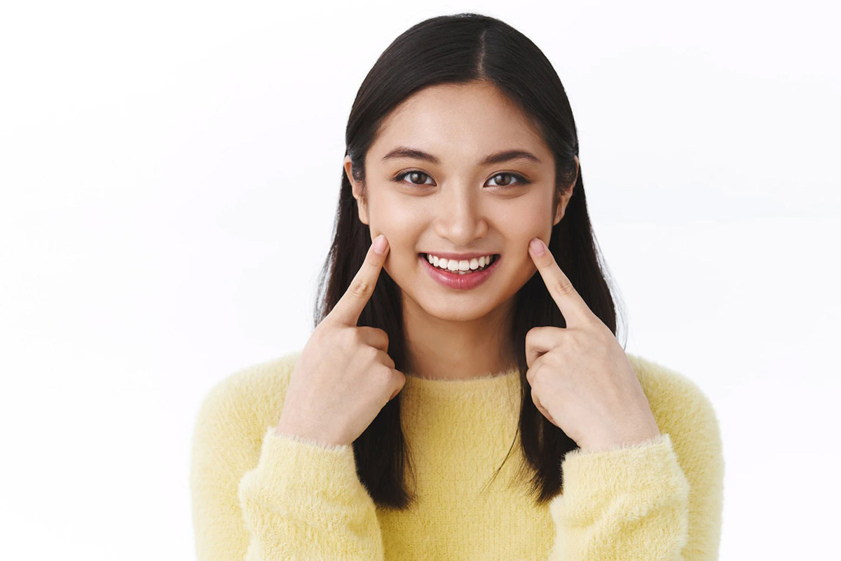 clean face after pack