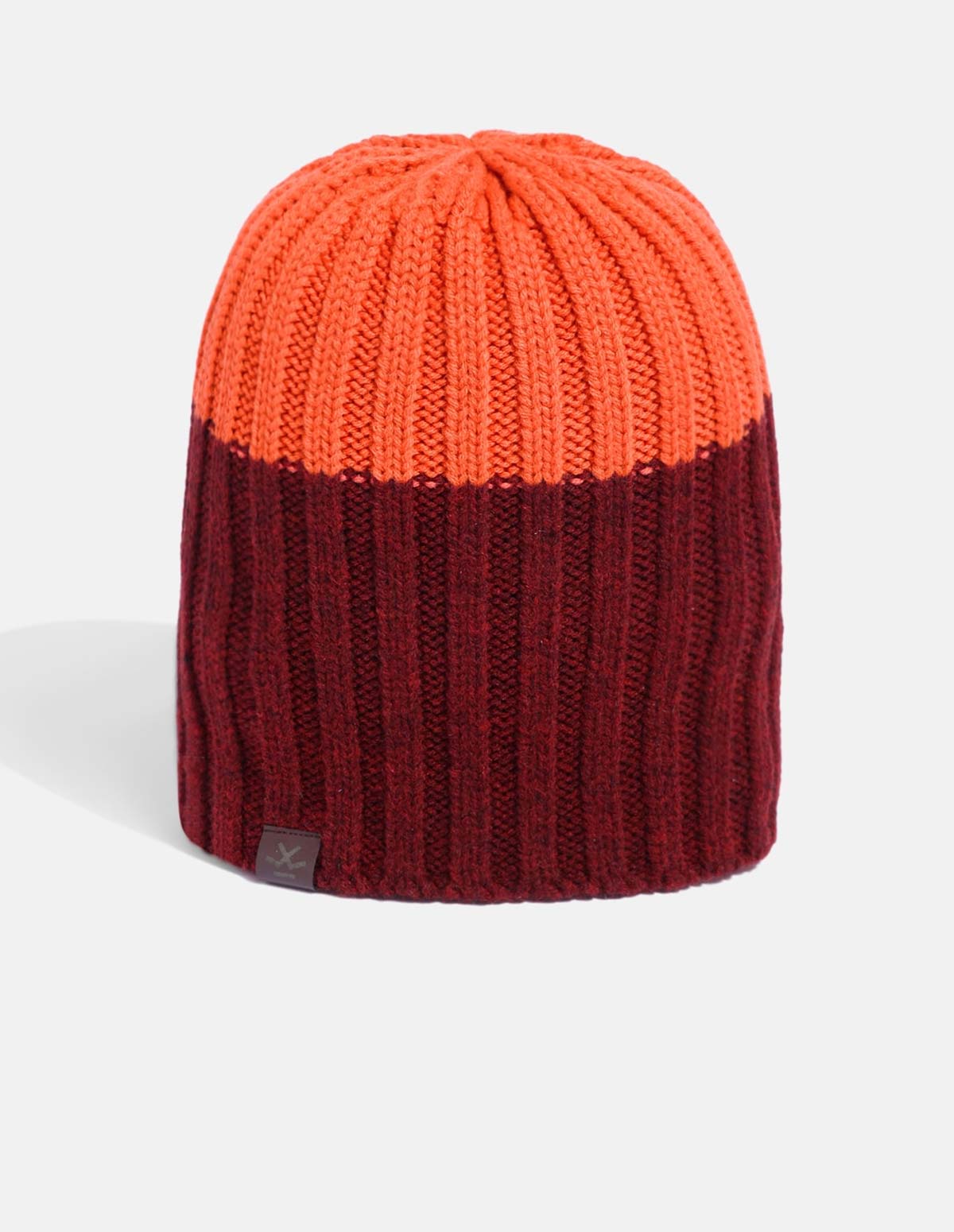 colourblocked beanie