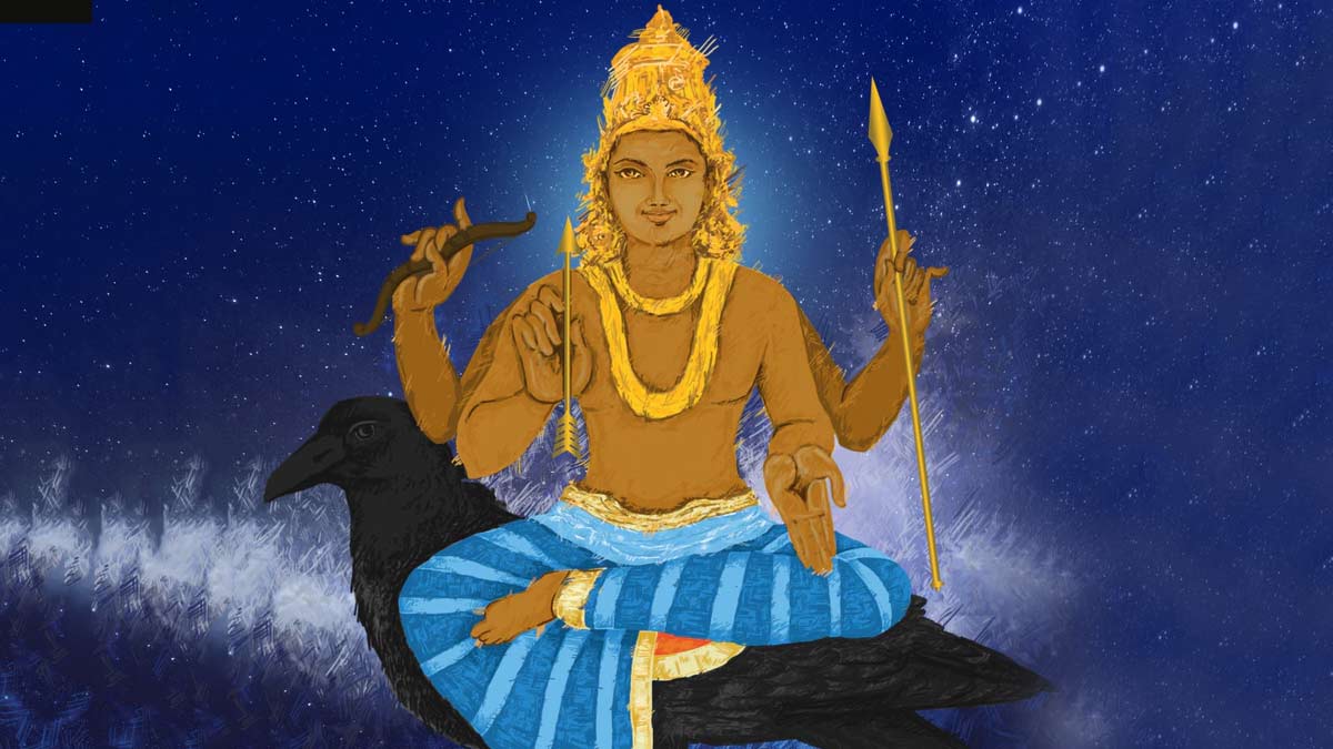 crow vehicle of shani dev