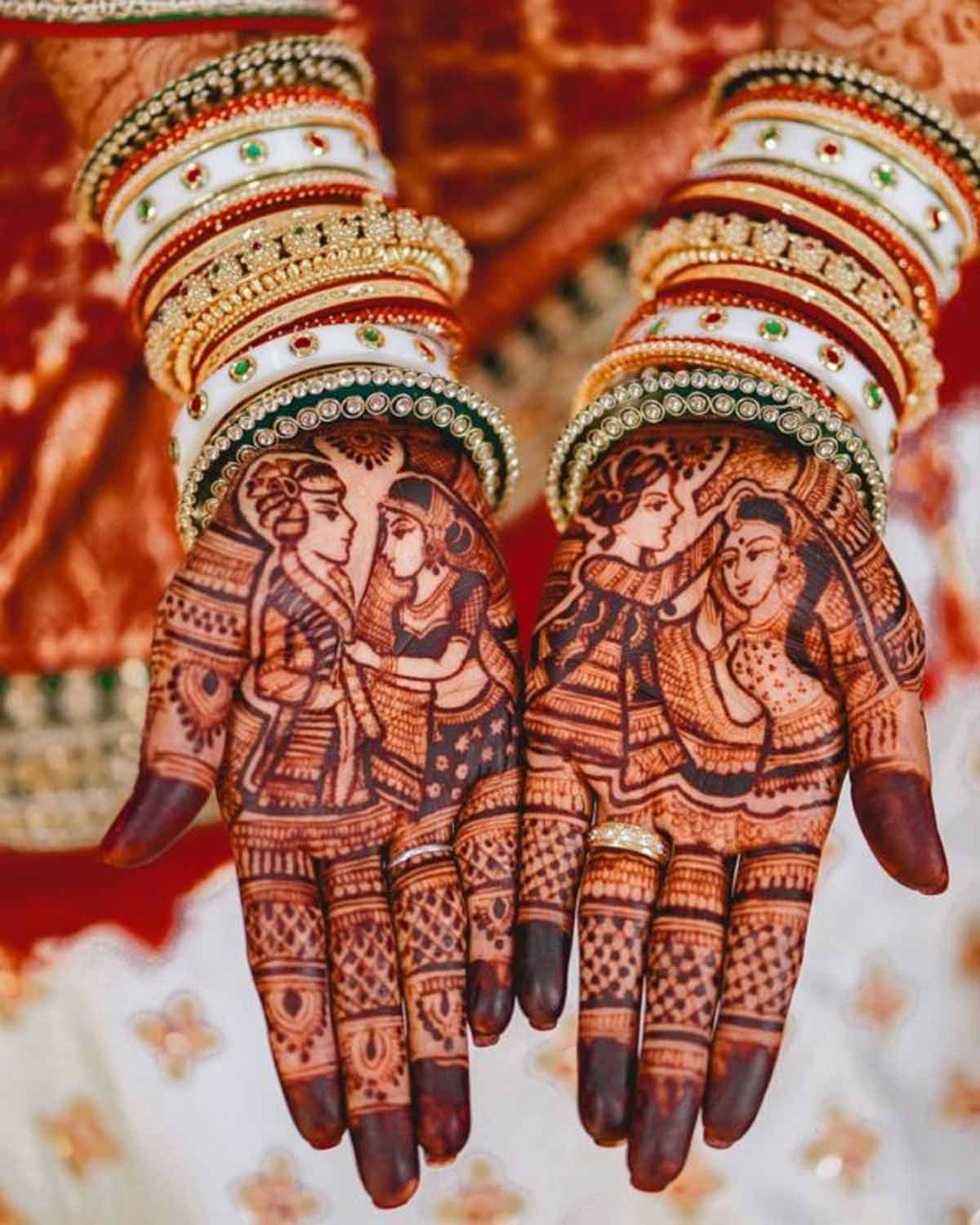 dulha dulhan mehndi designs