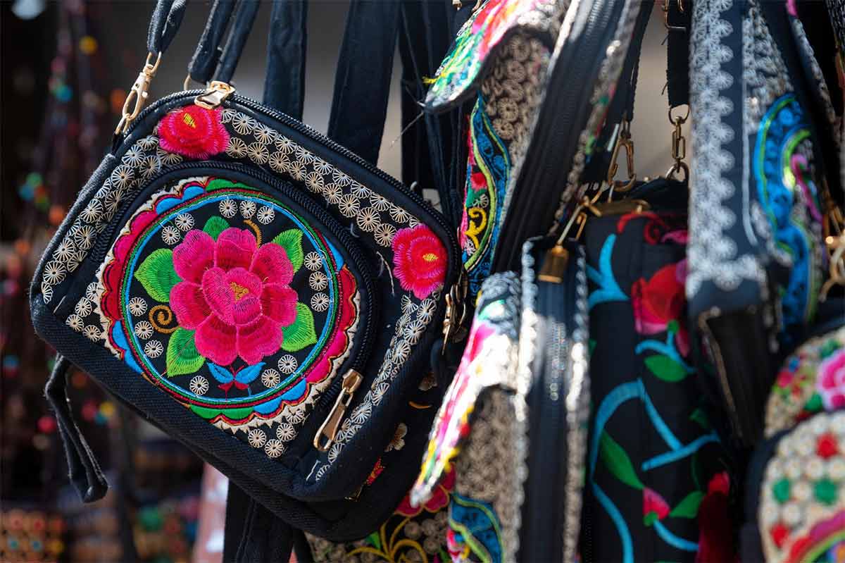 embroidered handbags
