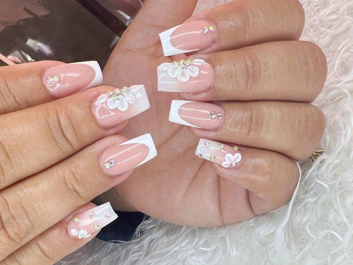9. Floral Nail Extension Designs - wide 2