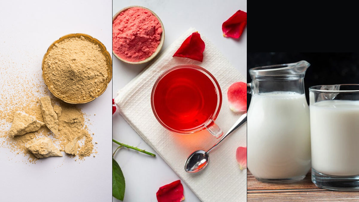 gulab jal and raw milk