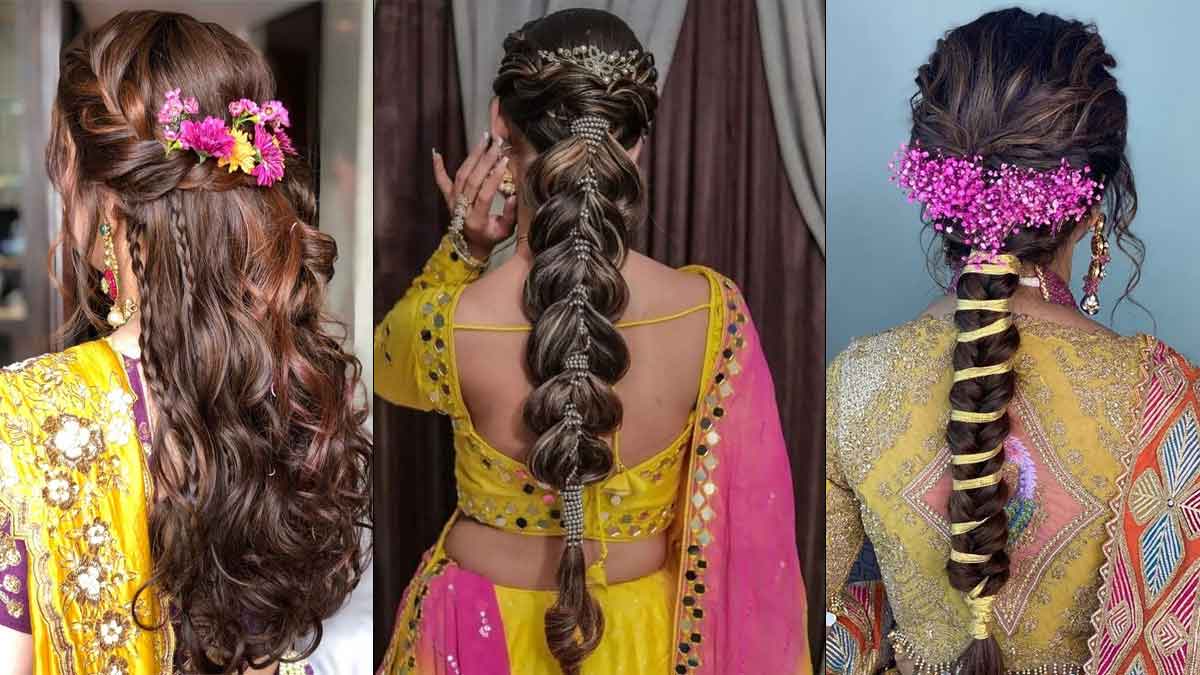 Bridal Hairstyle | हल्दी के लिए हेयर स्टाइल | Haldi Ceremony Ke Liye Hairstyle | hairstyle for haldi bride | HerZindagi Bridal Hairstyle | हल्दी के लिए हेयर स्टाइल | Haldi Ceremony Ke Liye Hairstyle | hairstyle for haldi bride | HerZindagi