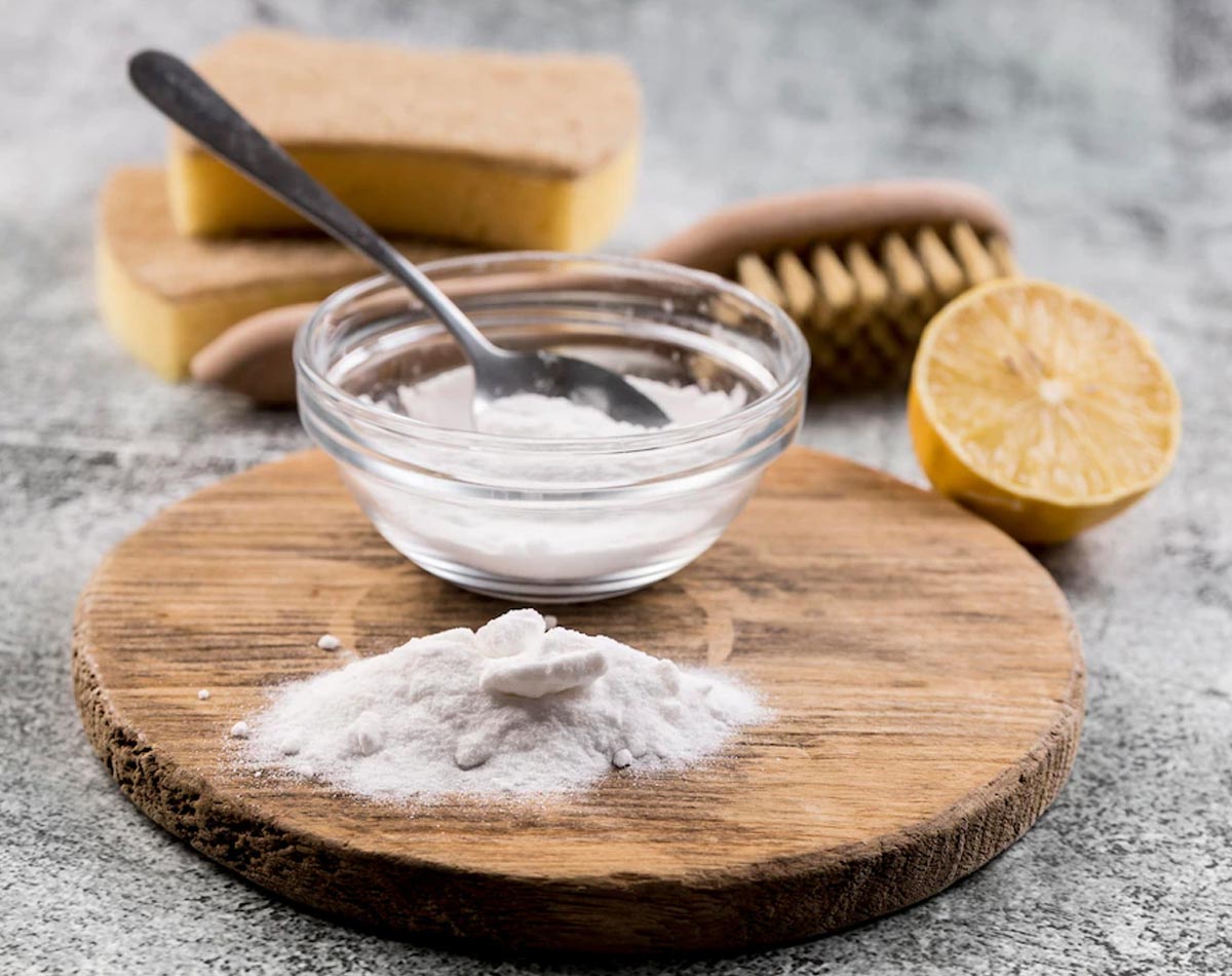 how to clean knob with baking soda