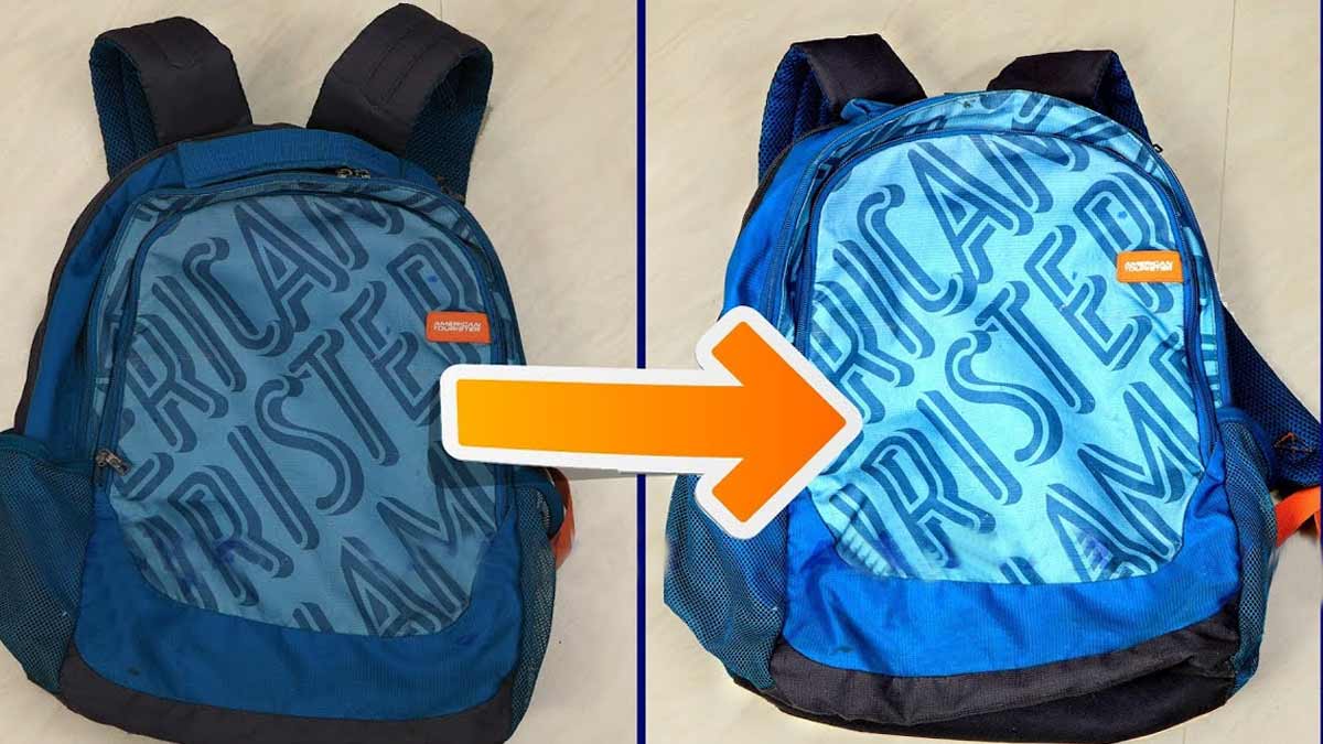 how to clean school bag at home