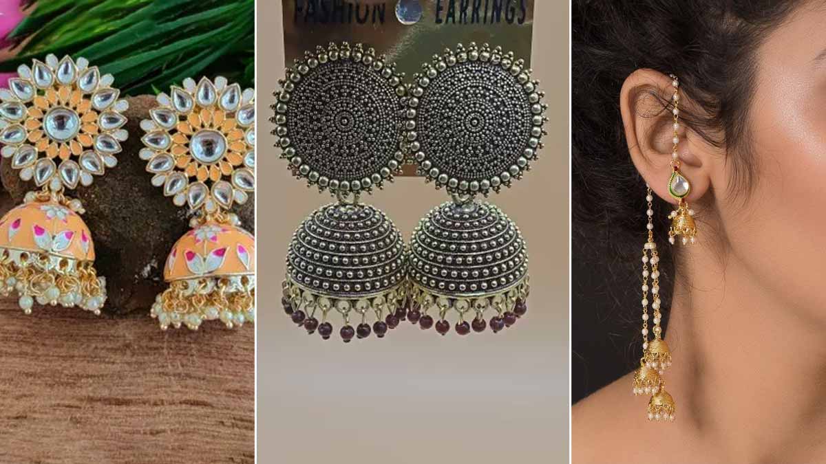 Low Cost latest Jhumka Design | Artificial Jhumka Designs | Earrings Design  - YouTube