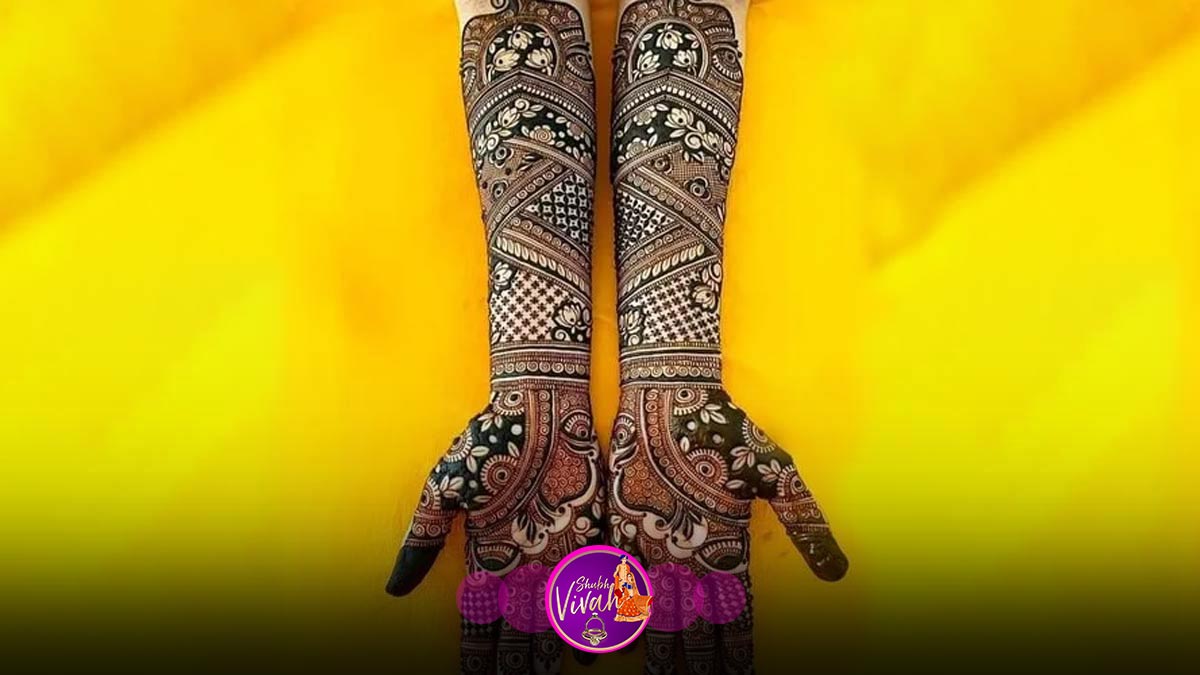 dulha dulhan mehndi designs: दुल्हन के हाथ पैर की मेहंदी लगाने के लिए  लेटेस्ट डिजाइन – newse7live.com