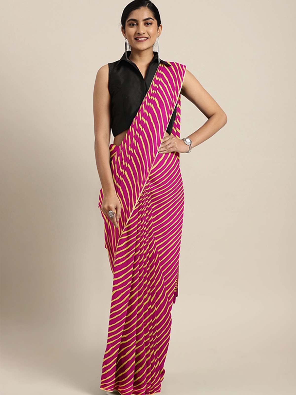 lehriya saree design