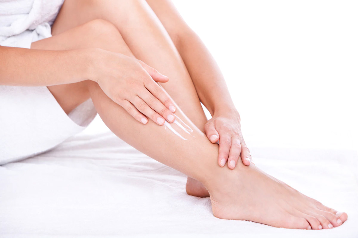 moisturise your leg