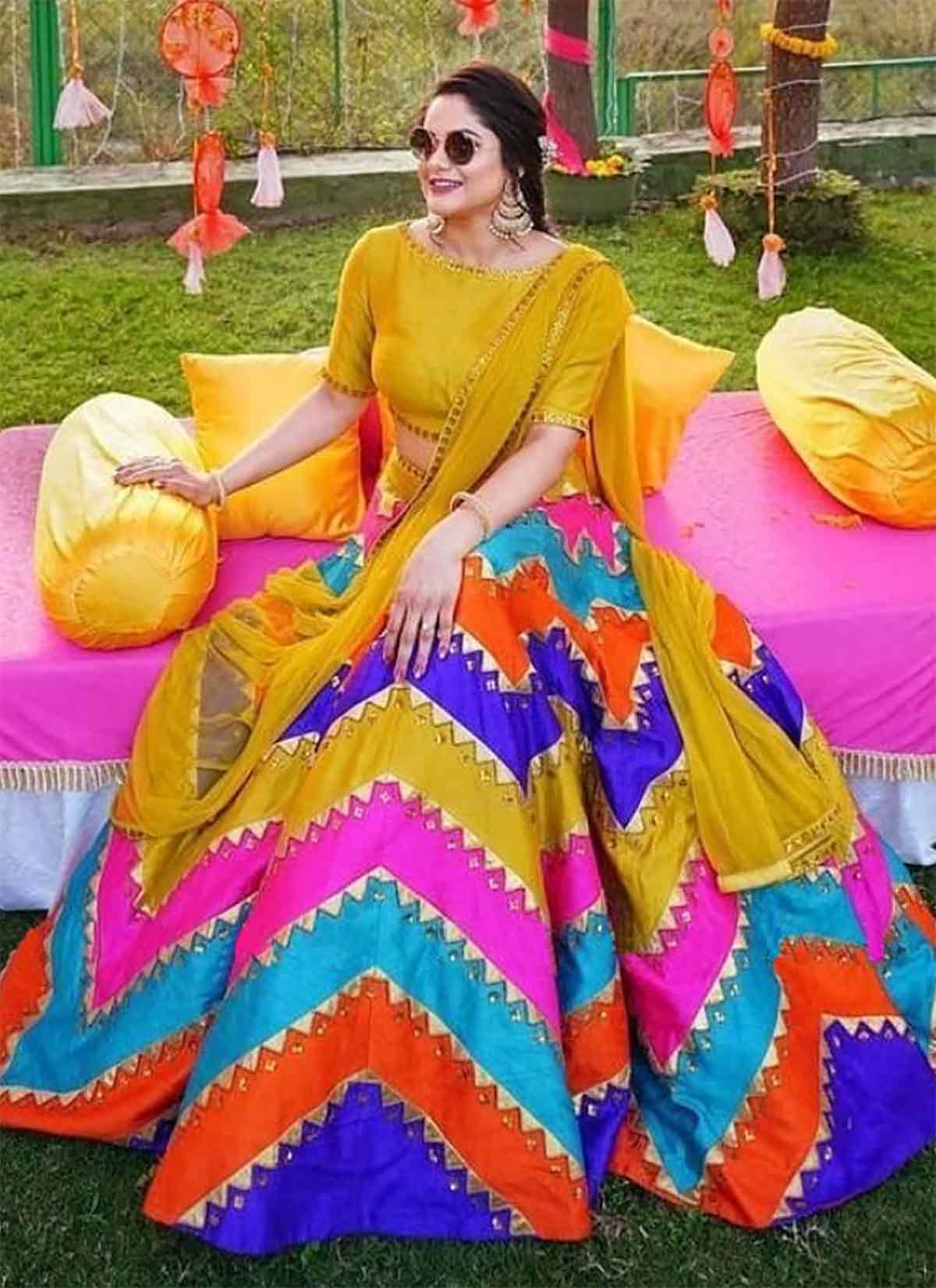 Bridal haldi function gharara | Function dresses, Designer party wear  dresses, Indian fashion dresses
