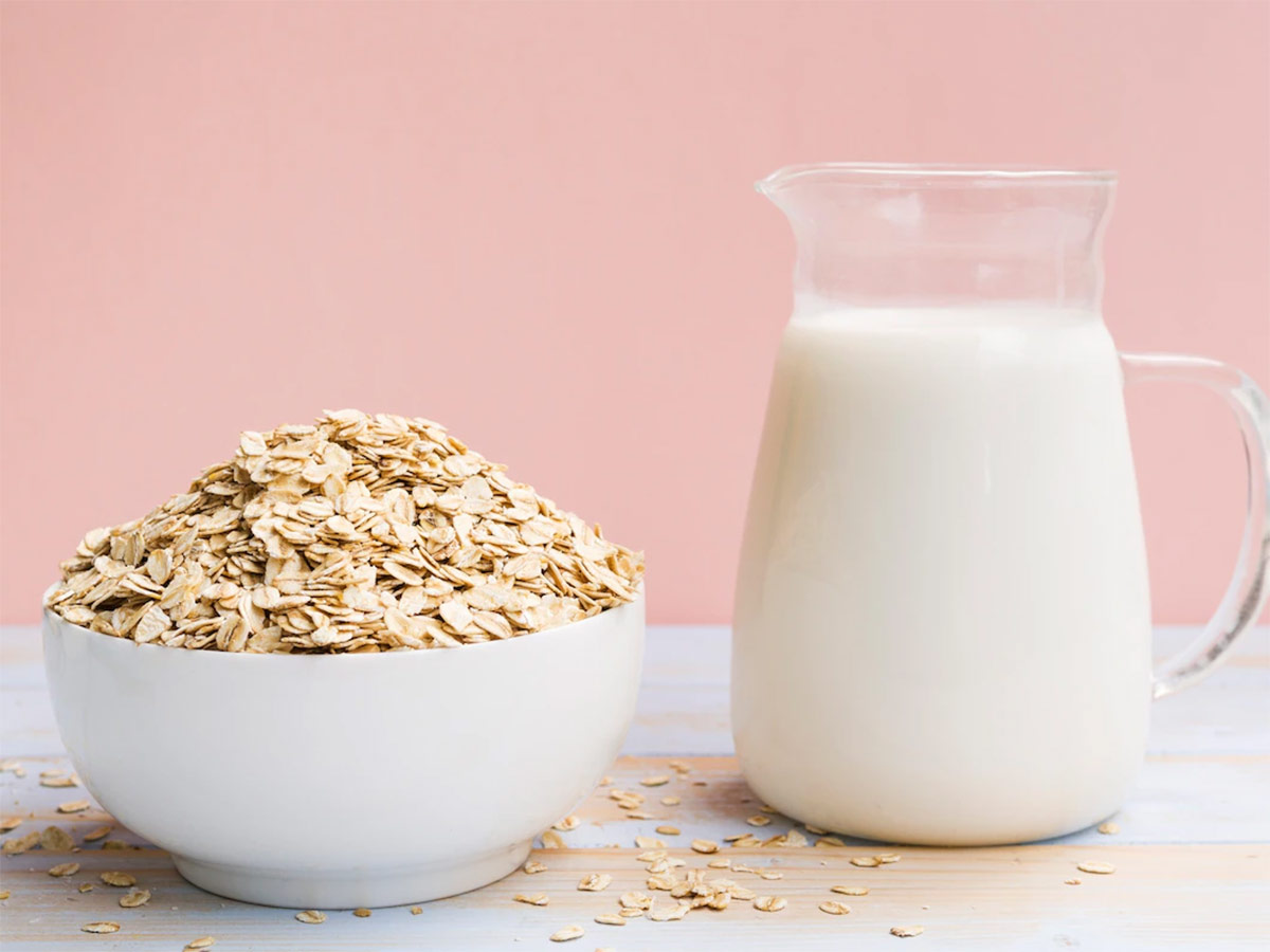 oats and raw milk