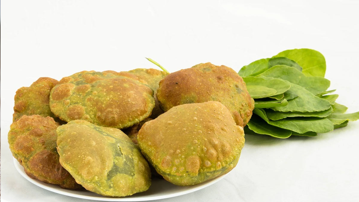 palak puri recipe
