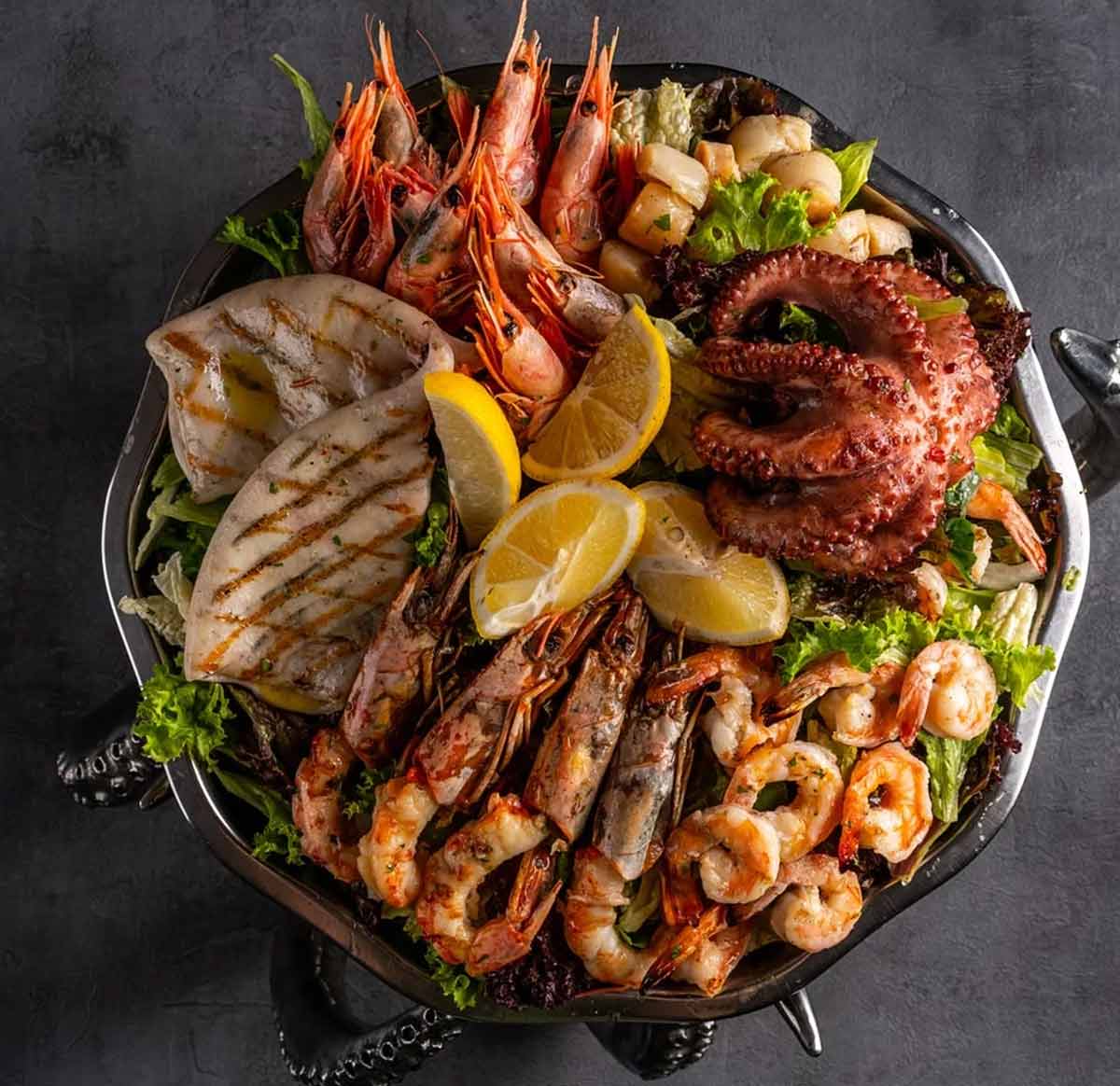 seafood cooking in pressure cooker