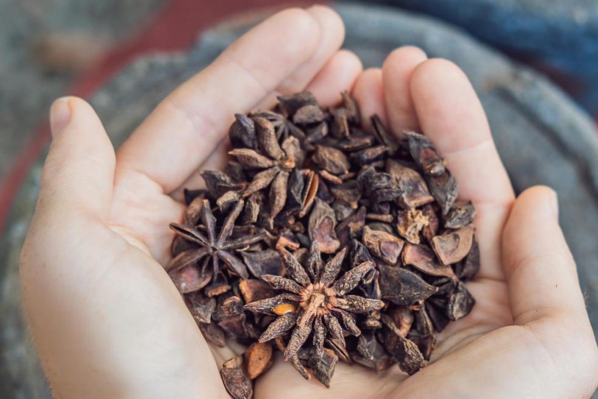 star anise remove to moong dal