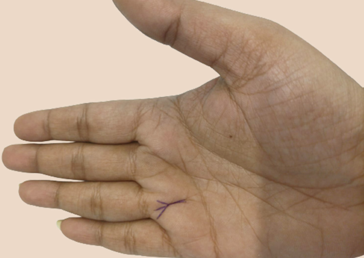 trishul on hand palmistry