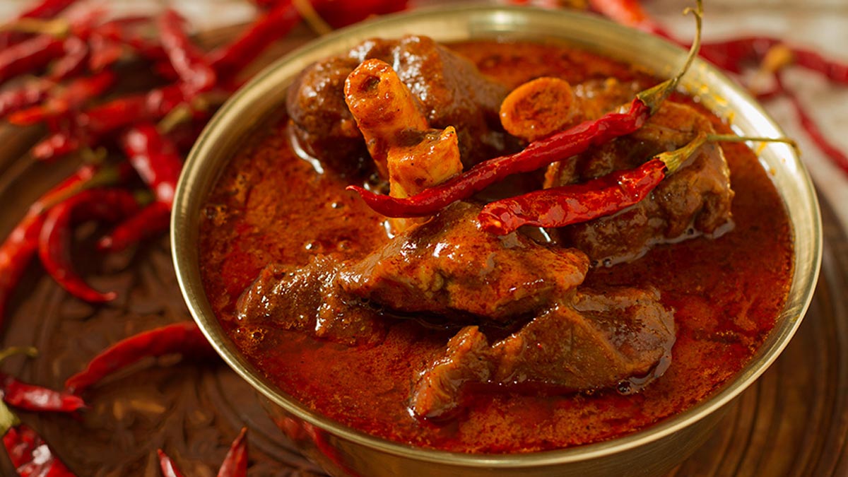 who invented laal maas recipe