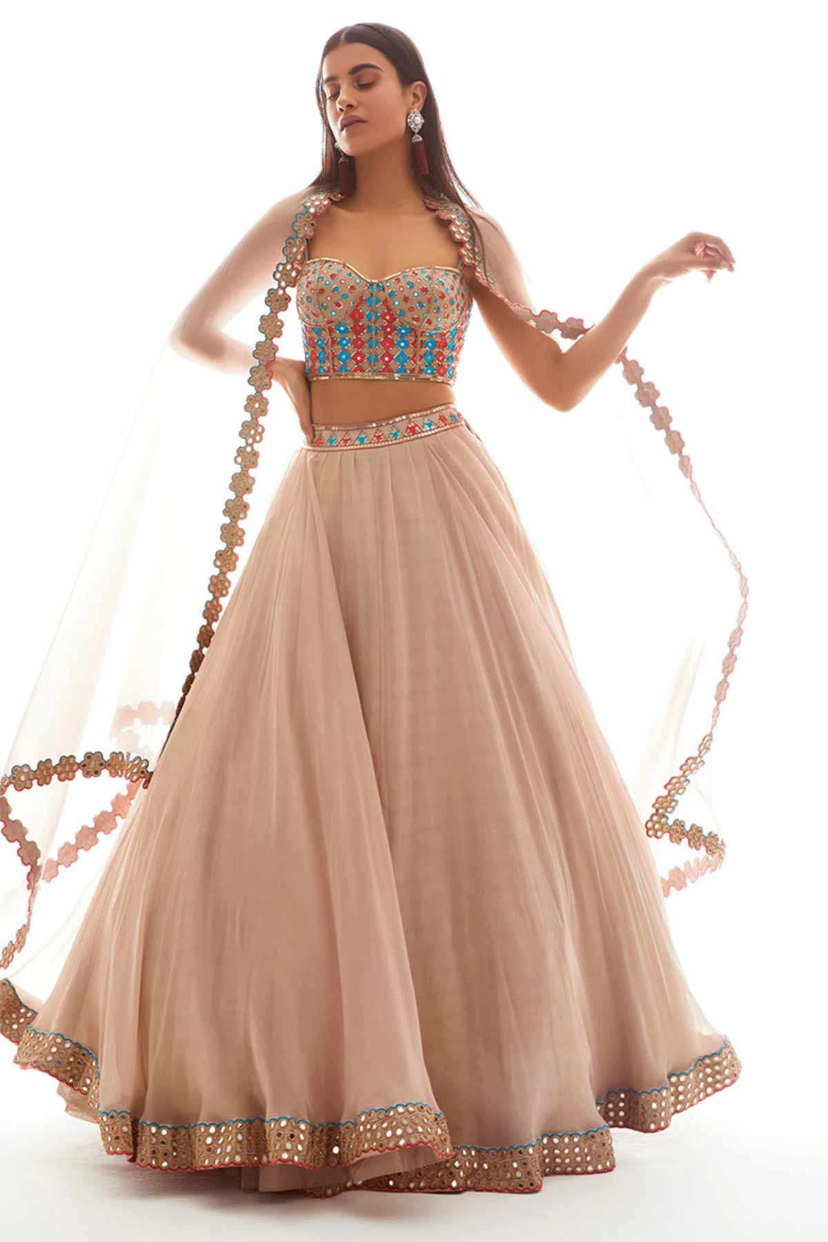 Beige Color Lehenga