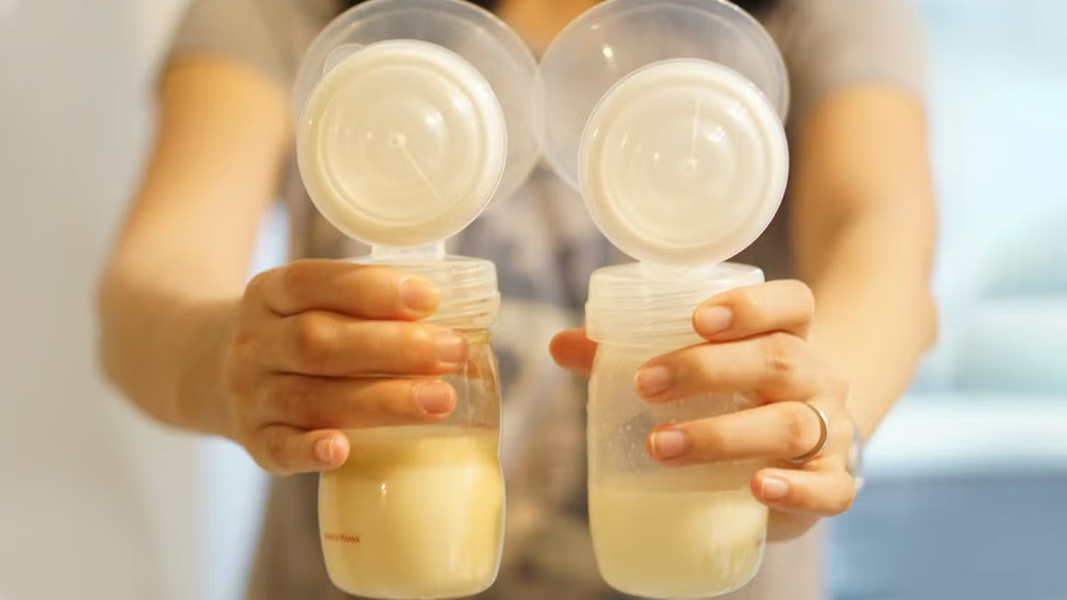 How breast milk is freezed