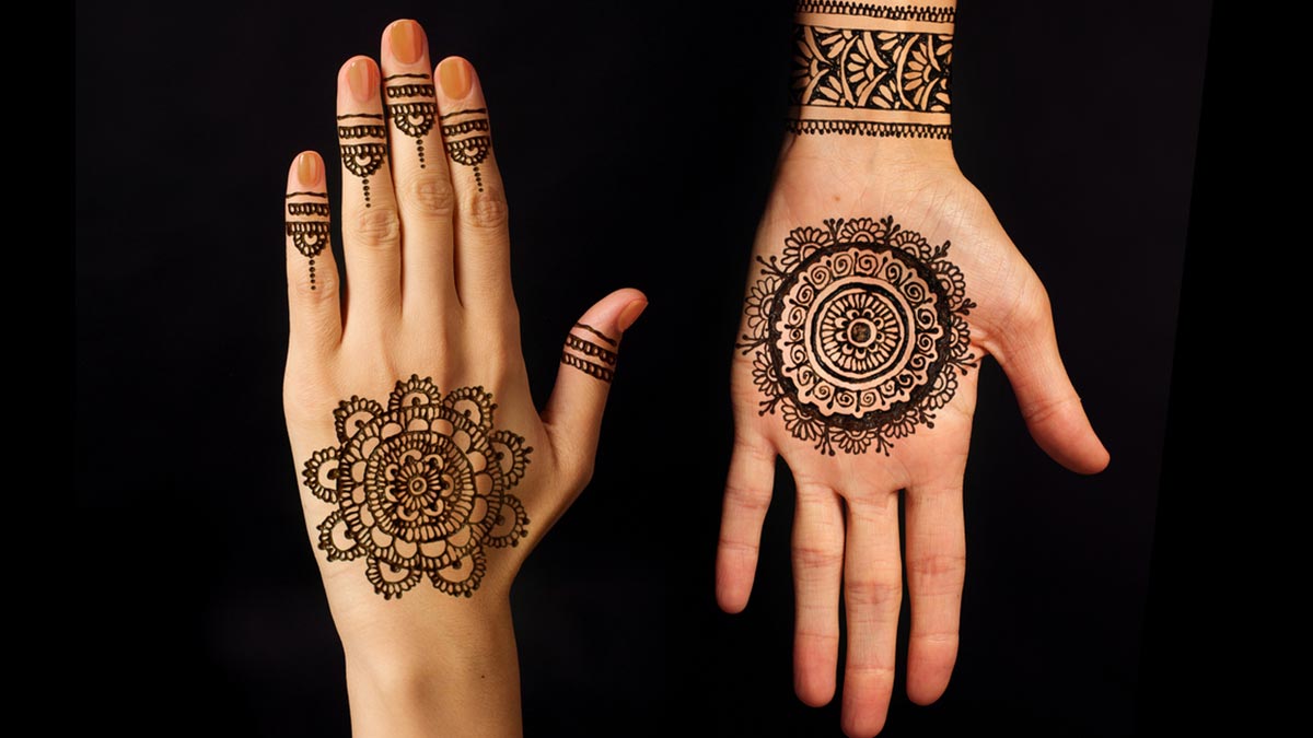 DIY beautiful jewellery style mehndi design tutorial for bac - Golden  Multimedia Forum