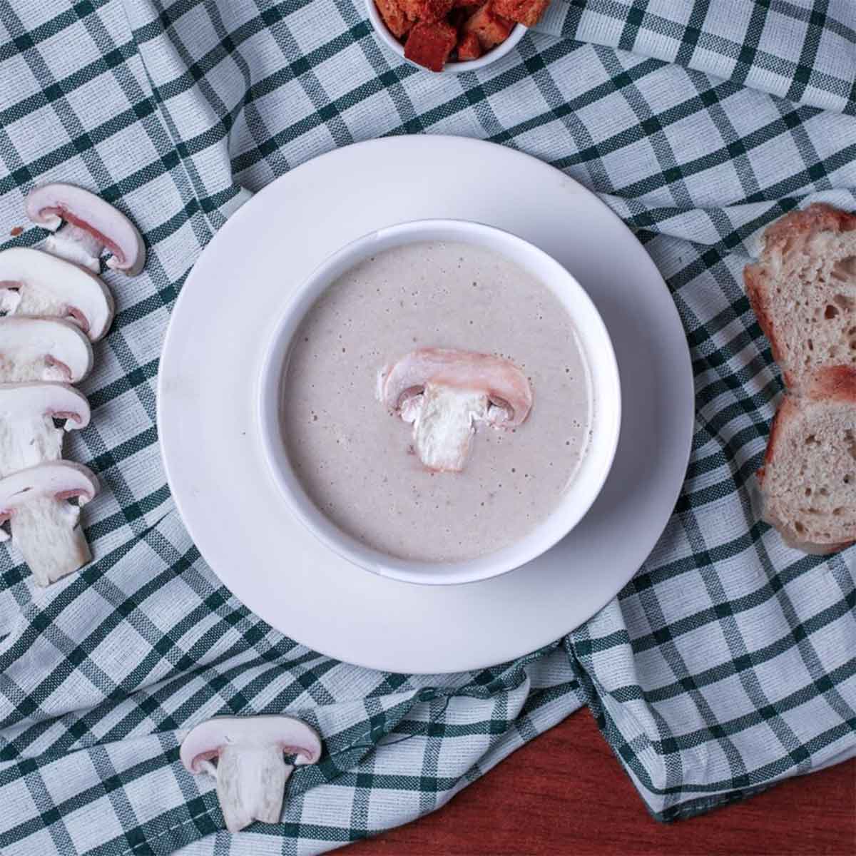 Mushroom And Almond Soup
