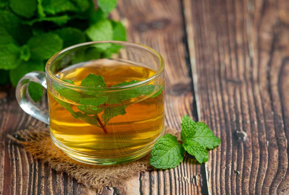 Peppermint tea for Bloating