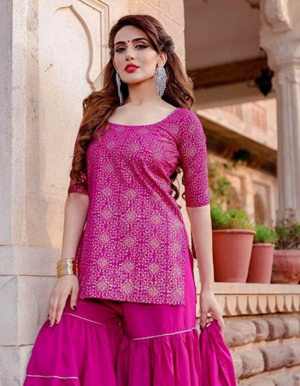 Sharara kurti 2025 neck design