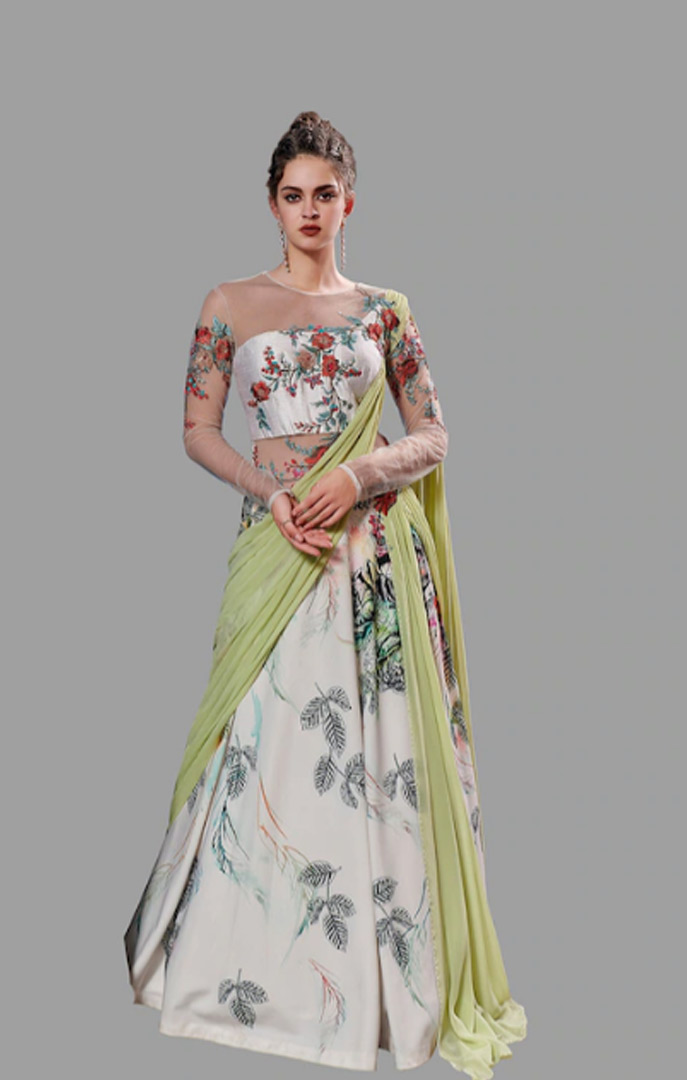 gown we can wear as saree