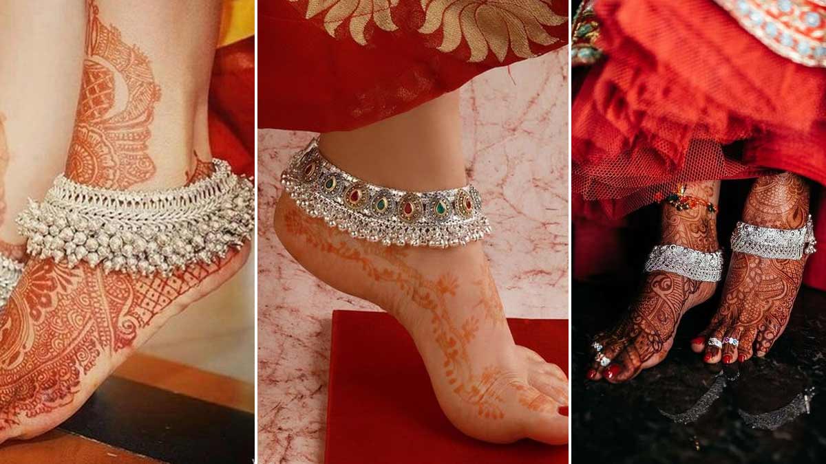 Pajeb Designs | दुल्‍हन के गहने | Bridal Payal Collection | heavy pajeb designs for brides | HerZindagi