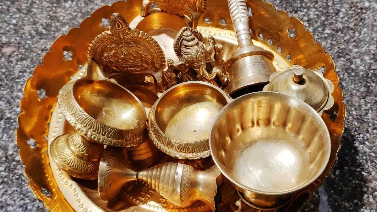 how to clean brass vessels with vinegar