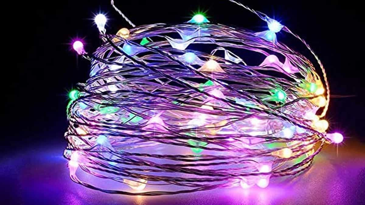 lights under  coloured lights