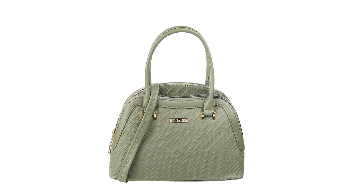 Buy Metro White Synthetic Textured Handbag Online At Best Price @ Tata CLiQ
