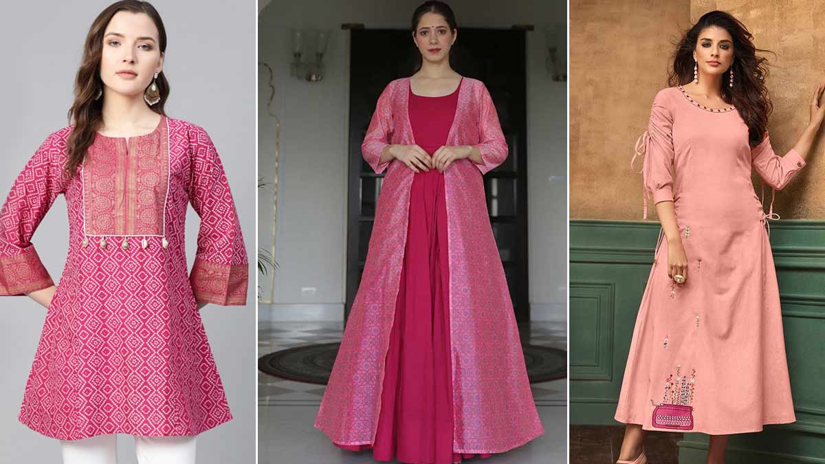 Aggregate more than 184 pink kurti design