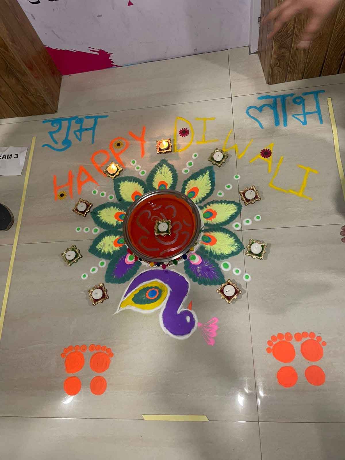 How To Make Rangoli At Home आसानी से बनाएं रंगोली Rangoli Kaise