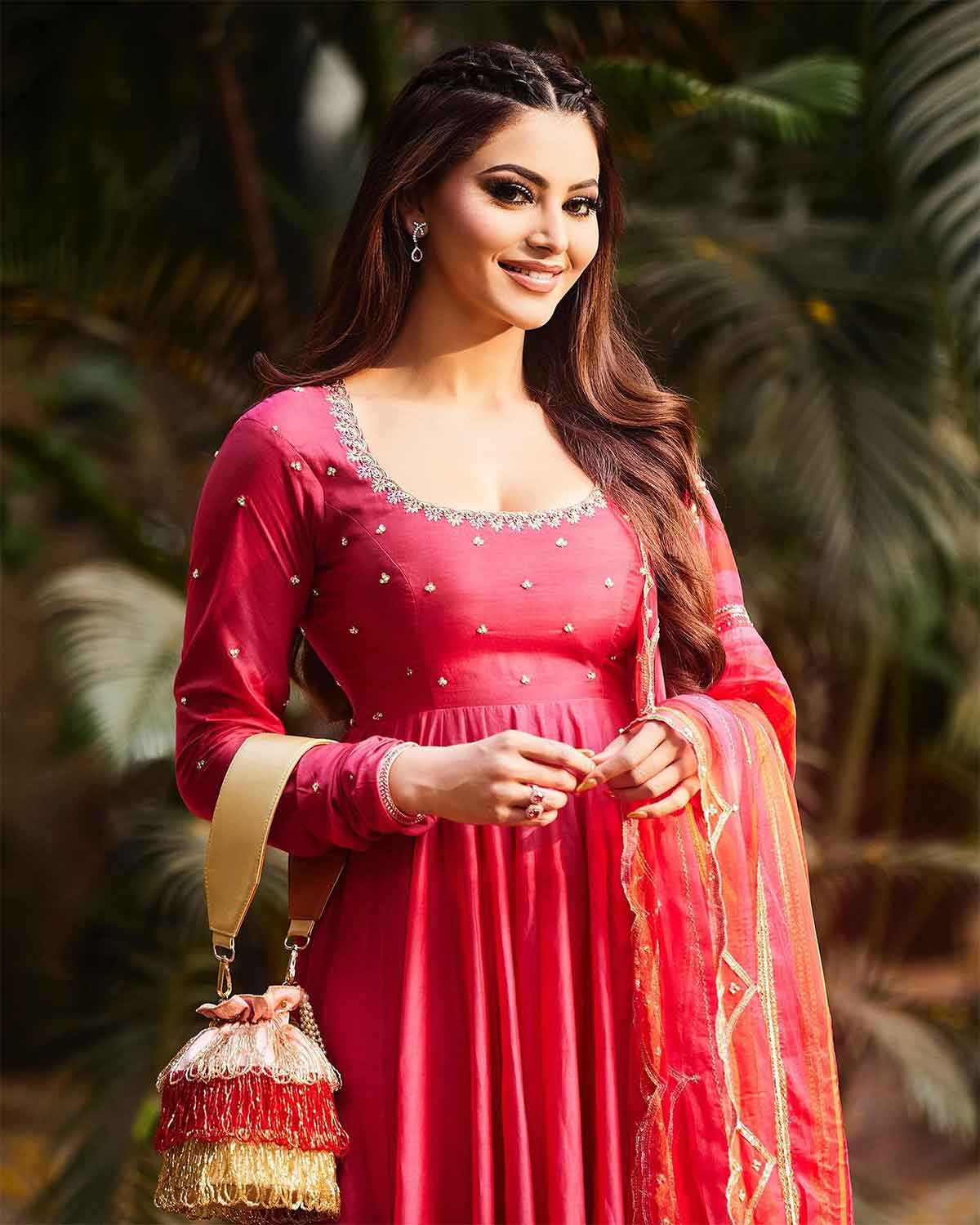 red salwar suit