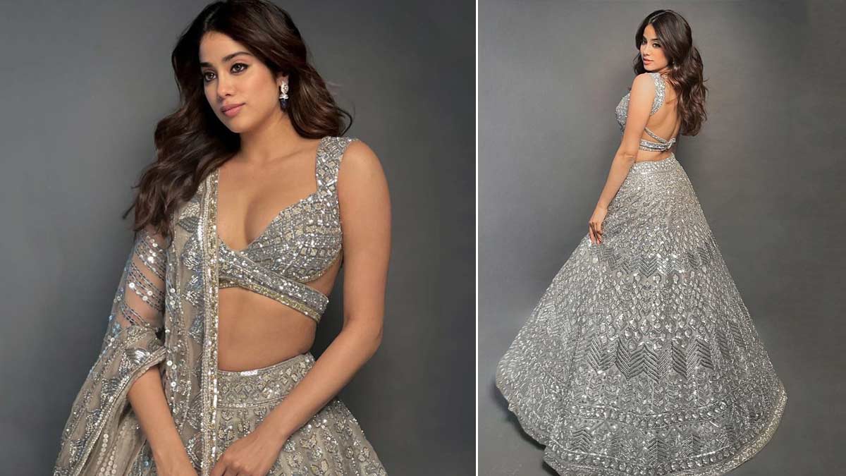 Black Kajal With Silver Color Outfit