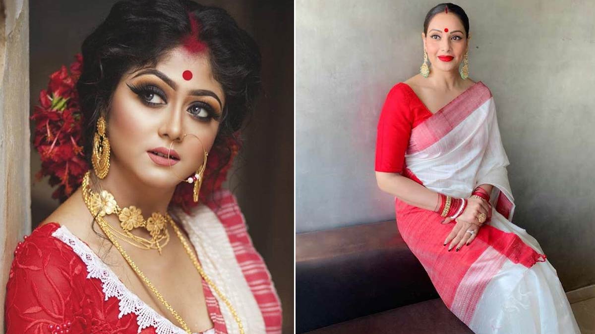 How To Do Makeup With Bengali Saree