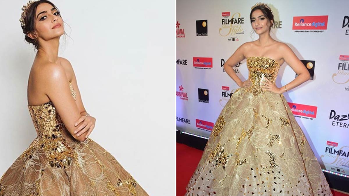 How To Do Makeup With Golden Indo Western Gown