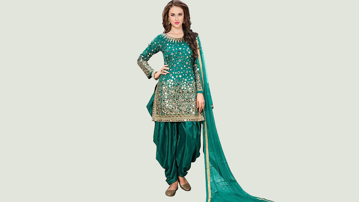 Jarkan Work With Patiyala Salwar