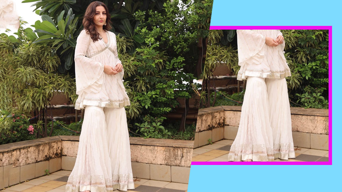 Loose Sleeves Kurti With Garara Design