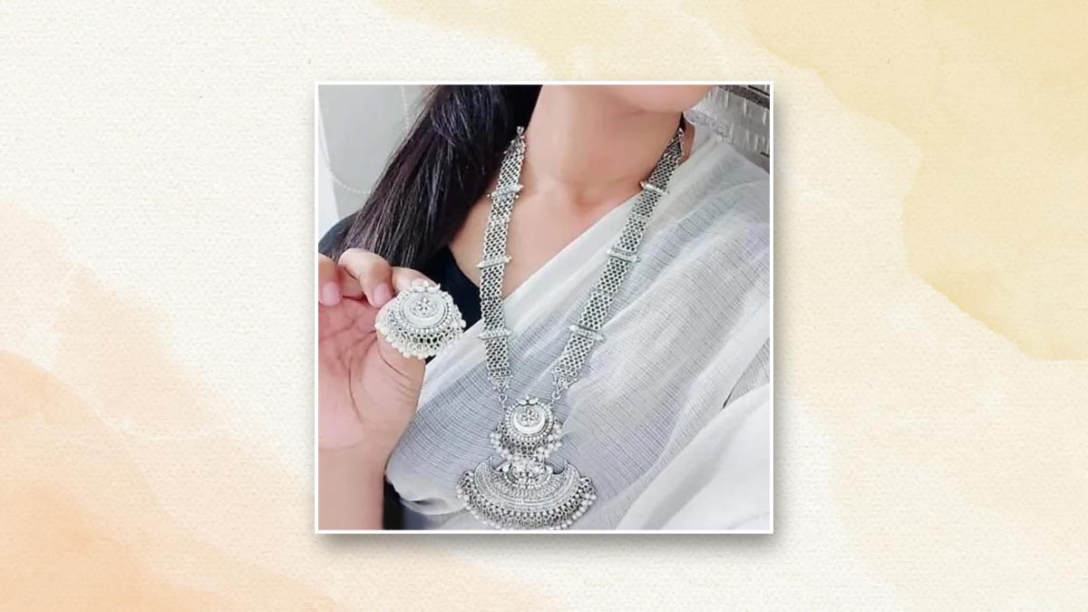 Oxidised Silver Jewellery Set