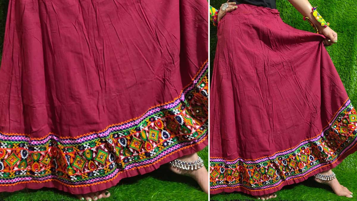 border design skirt