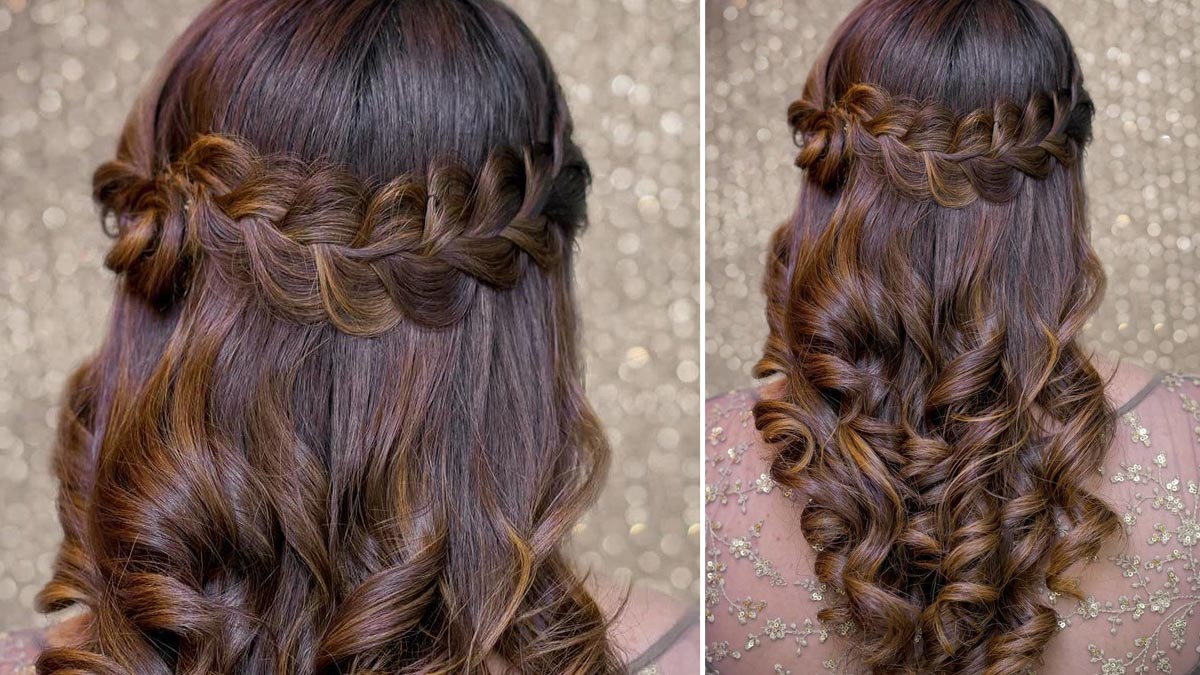 Chic hairstyles for navratri