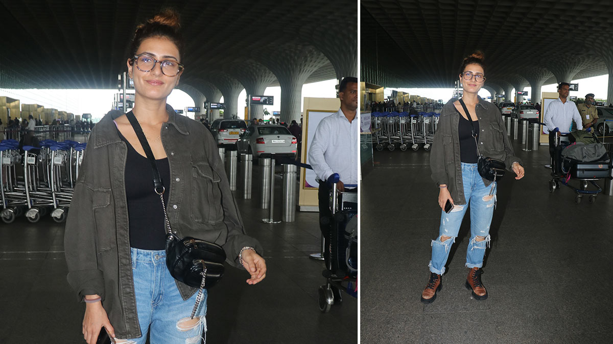 fatima sana shaikh airport looks