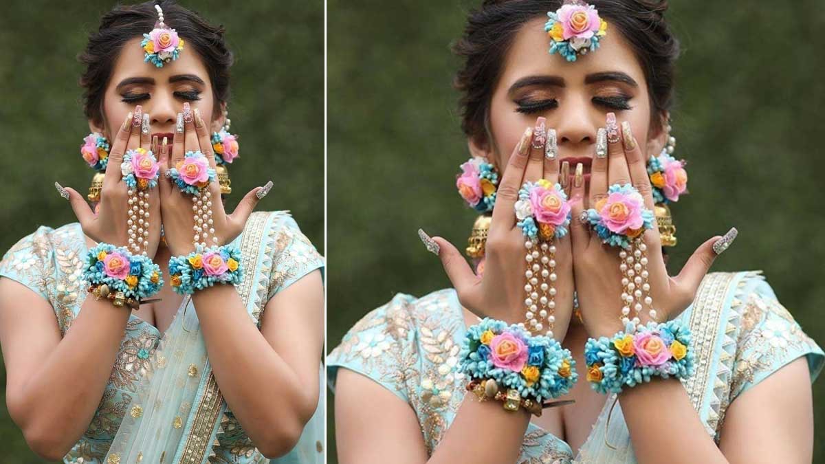 floral hathphool design