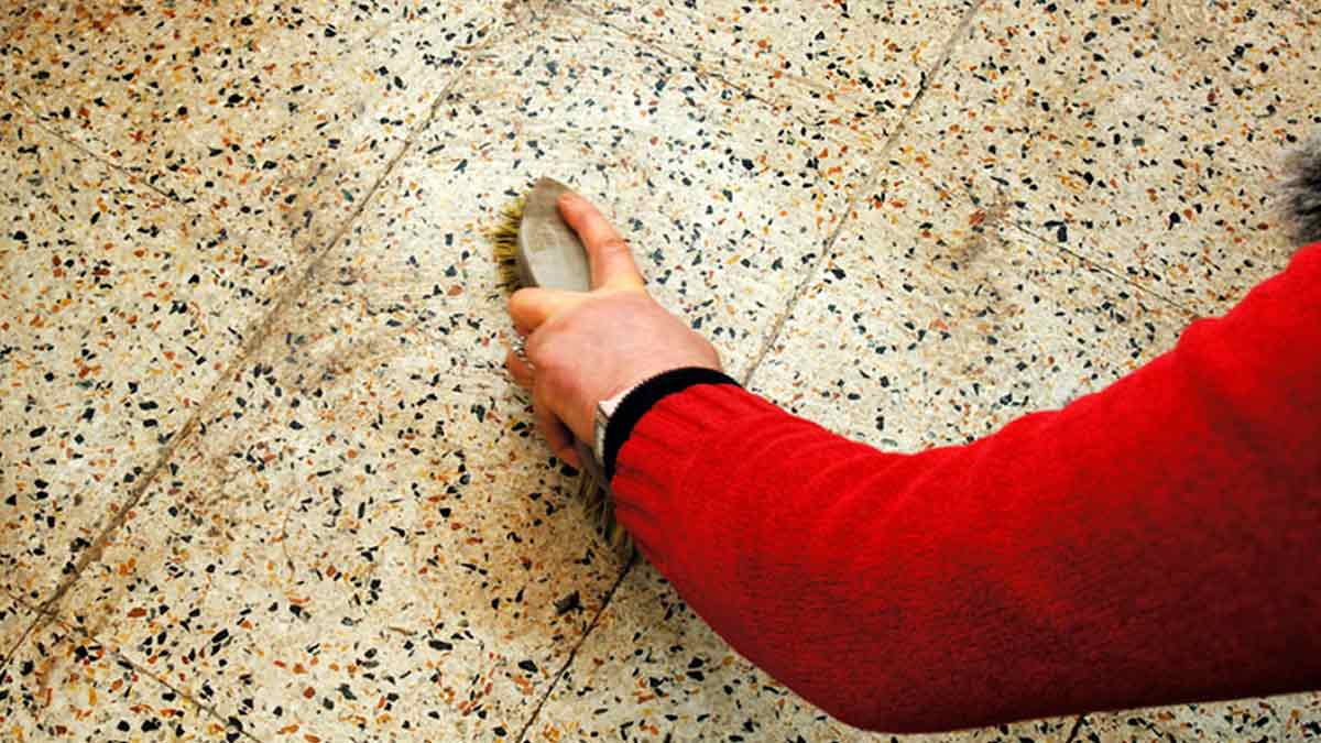 how to clean mosaic floor