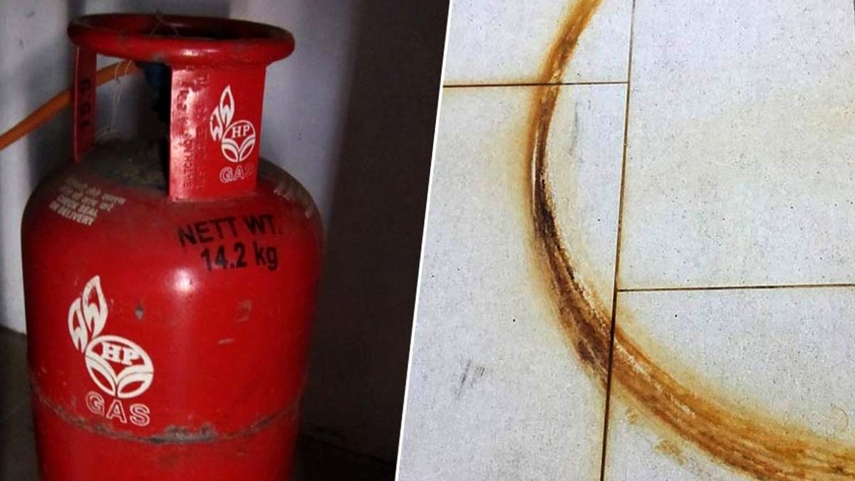 सिलेंडर के निशान हटाने के उपाय। How do You Remove Rust from Tiles