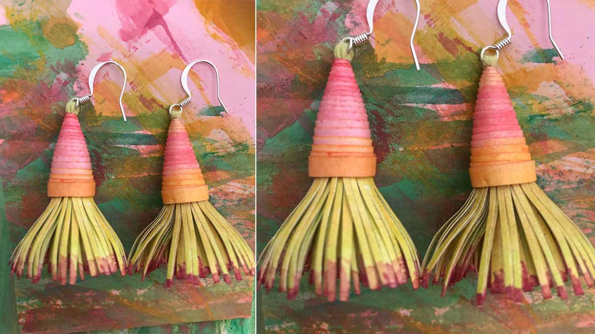 paper jewellery se bnein earings