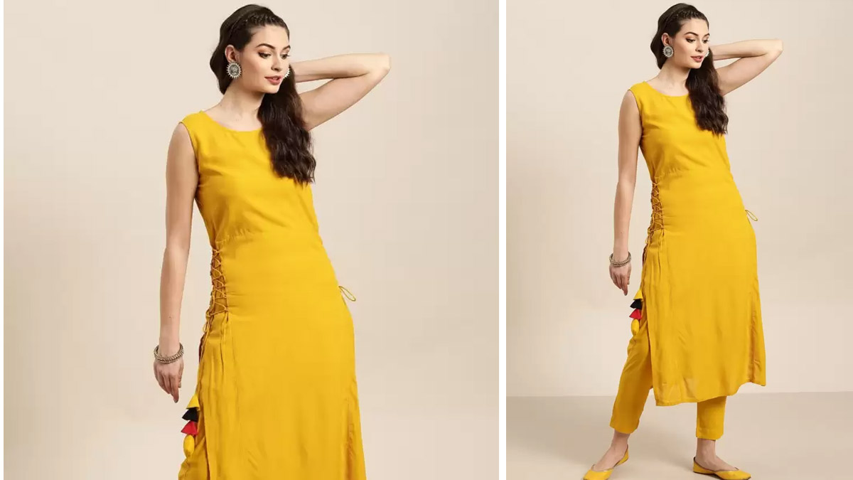 Yellow Colour Designs|येलो कलर की कुर्ती डिजाइन| Yellow Colour Ki kurti ...