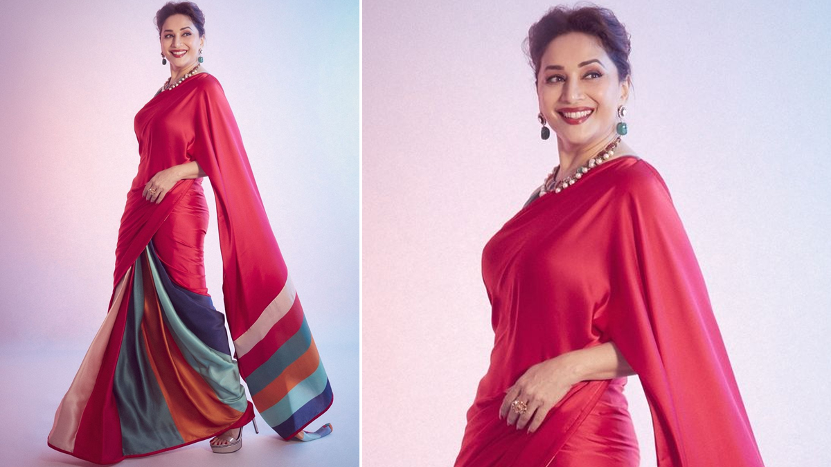 red satan saree